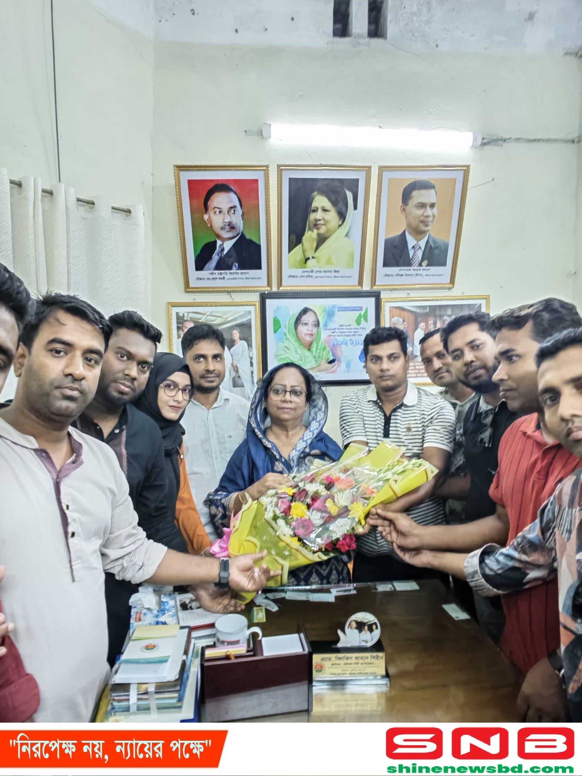 প্রশাসকের সাথে জেলা ছাত্রদলের নবগঠিত কমিটির সৌজন্য সাক্ষাৎ